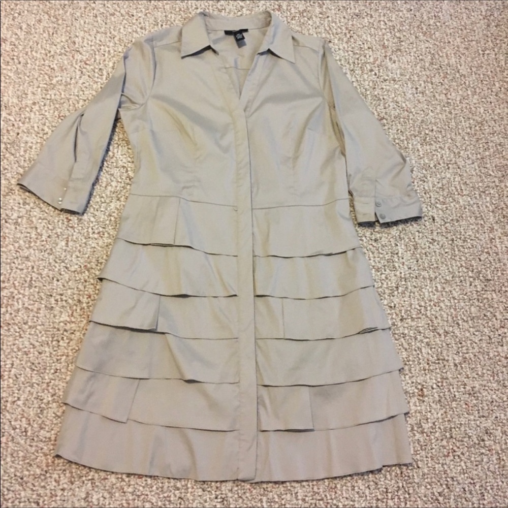 Alfani Khaki Shirt Dress